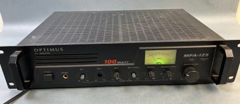 Optimus Rack Mount PA Amplifier 100 Watt Model MPA-125.