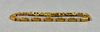 14k And Diamond Bracelet From Foxs Gem Shop