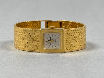 Bucherer Solid 18k Watch Ladies Converted To Battery