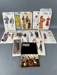 Lot Of 10 Vintage Vogue Patterns