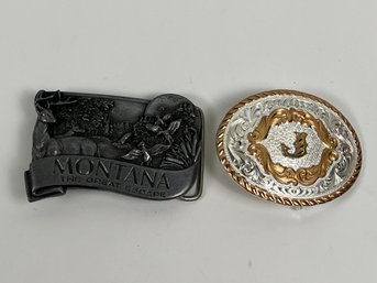 Two Vintage Belt Buckles