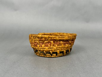 Vintage Native Woven Basket Small