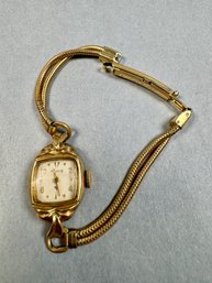 1/20 12 K Gold Filled Elgin 19 Ladies Watch