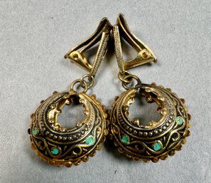 Silver Tone Clip On Earrings