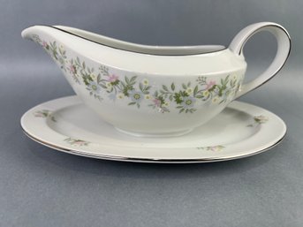 Johann Haviland - Forever Spring Pattern Floral  Gravy Boat China Set- BAVARIA