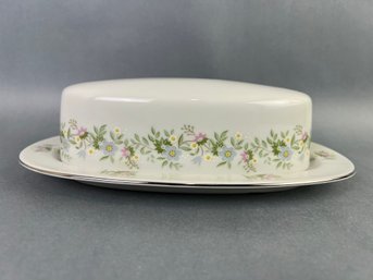 Johann Haviland - Forever Spring Pattern Floral  Covered Butter Dish China - BAVARIA