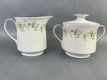 Johann Haviland - Forever Spring Pattern Floral Cream & Sugar China Set- BAVARIA