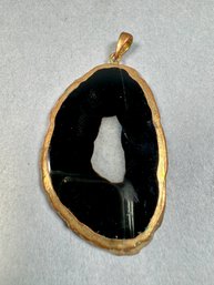 Large Dark Stone Pendant