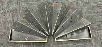 Vintage Wood People Large Fan By Steve Larson