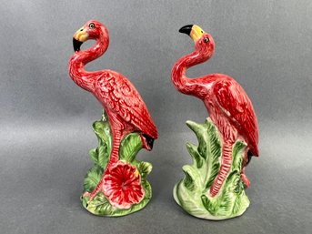 Pink Flamingo Salt & Pepper Shakers