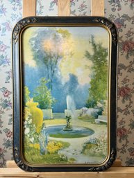 Fox Print Of Fountain