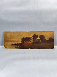 Original Unframed Painting Of Homestead