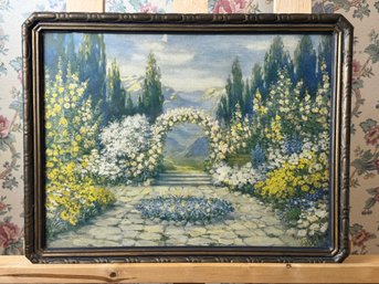 Antique Floral Garden Print