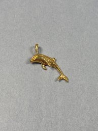 Gold Dolphin Charm