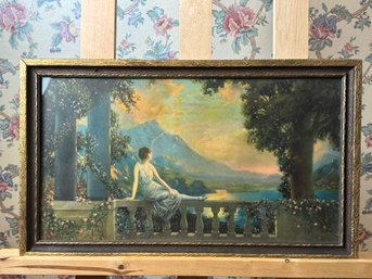 Vintage Fox Lady  Print