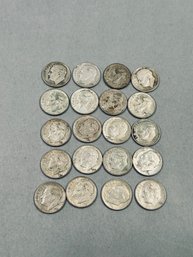 Lot Of 1950s US Silver Dimes