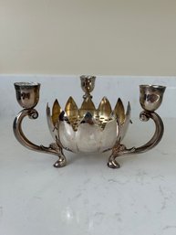 Royal Silver Silver Plated Lotus Bowl