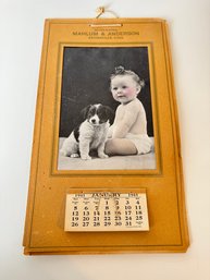 1941 Baby And Puppy Calendar
