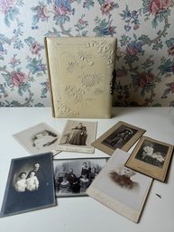 Vintage Empty Photo Album And Cabinet Cards