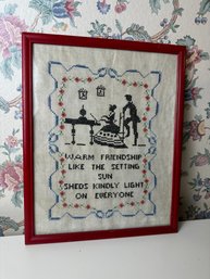 Warm Friendship Needle Point