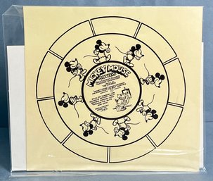 Mickey Mouse Movies Phenakistoscope, A Vintage Optical Toy 1930