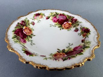 Old Country Rose Bone China England 1962 Small Dish