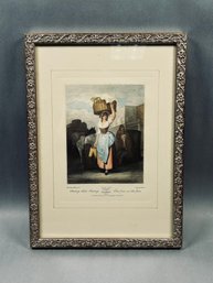 Vintage Print 'Strawberries, Scarlet Strawberries' Cries Of London Series By Artist Artist Francis Wheatley