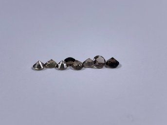 Lot Of 4mm Smokey Quartz Cut Stones