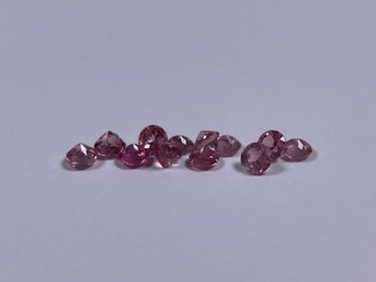 Lot Of 4mm Pink Tourmaline Cut Stones