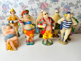 Vintage Old People At The Beach Candles