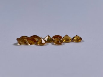 Lot Of 4mm Citrine Cut Stones