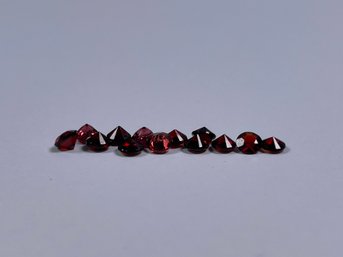 Lot Of 4mm Garnet Cut Stones