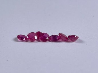 Lot Of 4mm Ruby Cut Stones