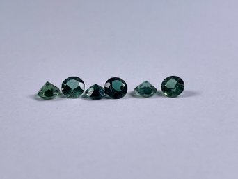 Lot Of 4mm Green Tourmaline Cut Stones