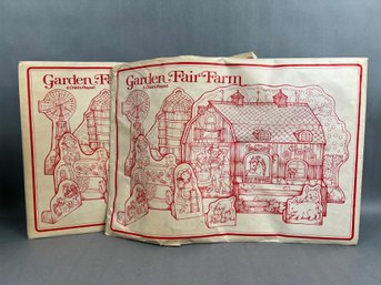 Two Sets - Garden Fair Farm Cut Out Playsets