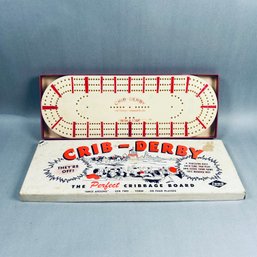Vintage Crib-Derby 'The Perfect Cribbage Board' (Model No. 1502)