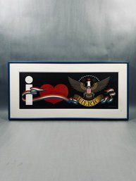 'I Love America' By Signed Artist Charles Wysocki (1985)