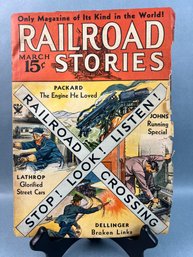 Antique March 1935 Railroad Stories Magazine
