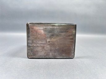 Vintage Monogrammed Sterling Silver Cigarette Case