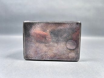Vintage Monogrammed Sterling Silver Cigarette Case