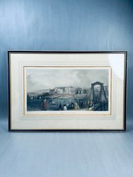 Antique Engraving, 'Brighton' By Thomas Abiel Prior, Based On An Artwork By Edward Duncan