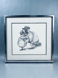 Signed Charles Bragg, Artist Proof  Etching - Frog