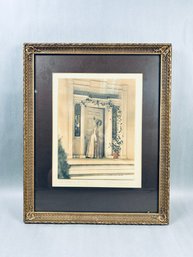 Hand-colored Photograph Titled 'The Sallying Of Sally' By Wallace Nutting - C. 1904