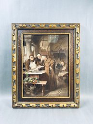 The Monastery Kitchen, Print - Originally Painted By Artist Eduard Von Grutzner