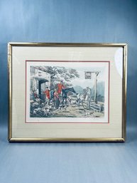 Antique Print - Returning To The Kennel