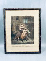 Antique Engraving, 'Two Bunches A Penny, Primroses' From The Famous 'Cries Of London' Series