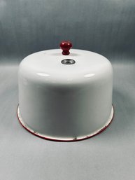 Vintage Stanley Ovenette Enamel Lid For Stovetop Ovenette