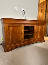 Nice Solid Wood Media Center Cabinet