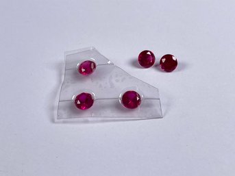 Lot Of Synthetic Ruby Stones - 6mm