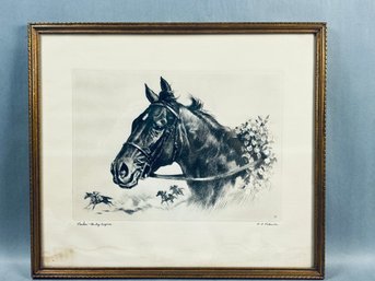 PONDER The Big Surprise - Print, Original Etching By R. H. PALENSE